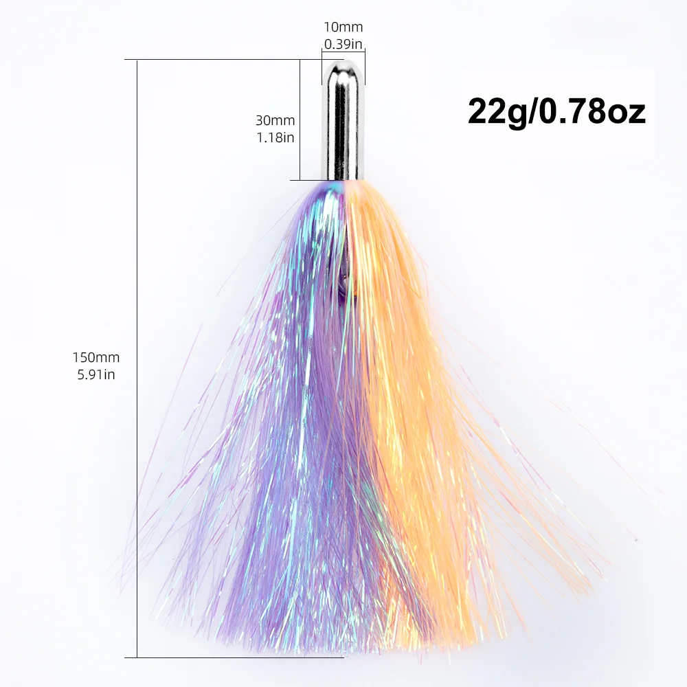 Ilander Bucktail Teaser Jig para atún con cabeza de latón - imagen 5