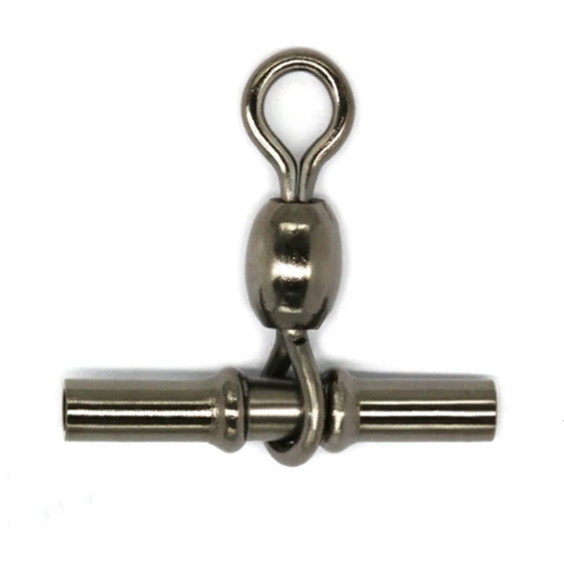 Conector giratorio 3 vías cobre para aparejo pesca agua salada - imagen 3