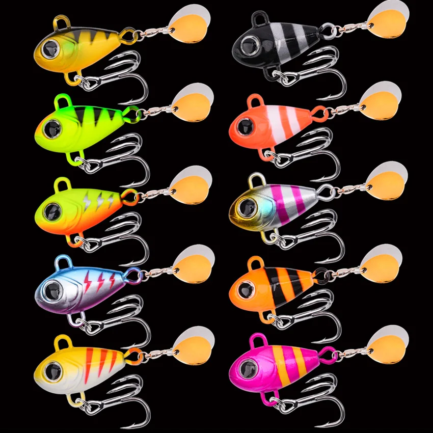 Aorace VIB Cuchara giratoria con lentejuelas para pesca de invierno - imagen 4