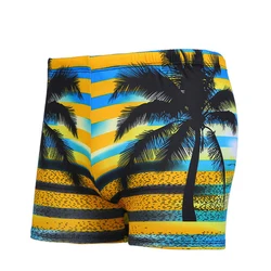 Traje de baño hombre de secado rápido bóxer elástico para verano