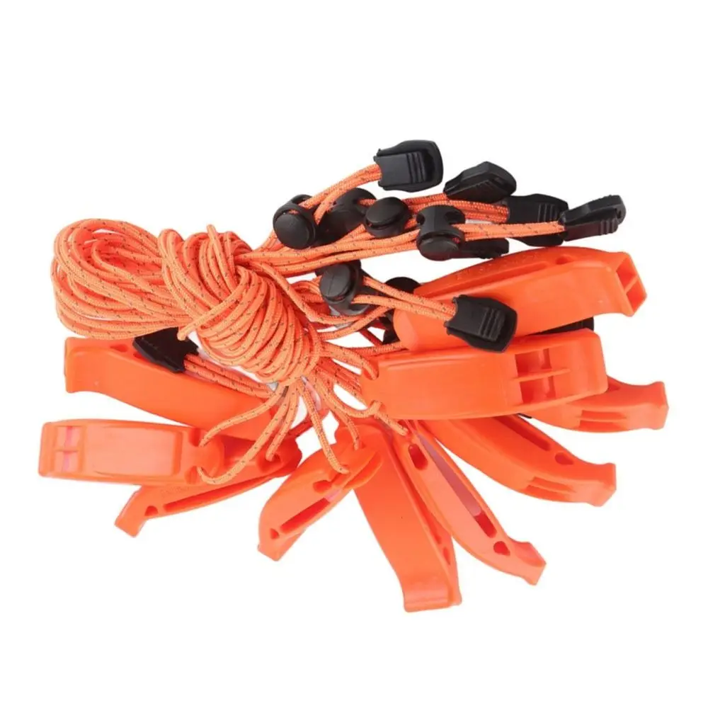 Silbato de seguridad ABS con cordón reflectante y emergencia naranja - imagen 5