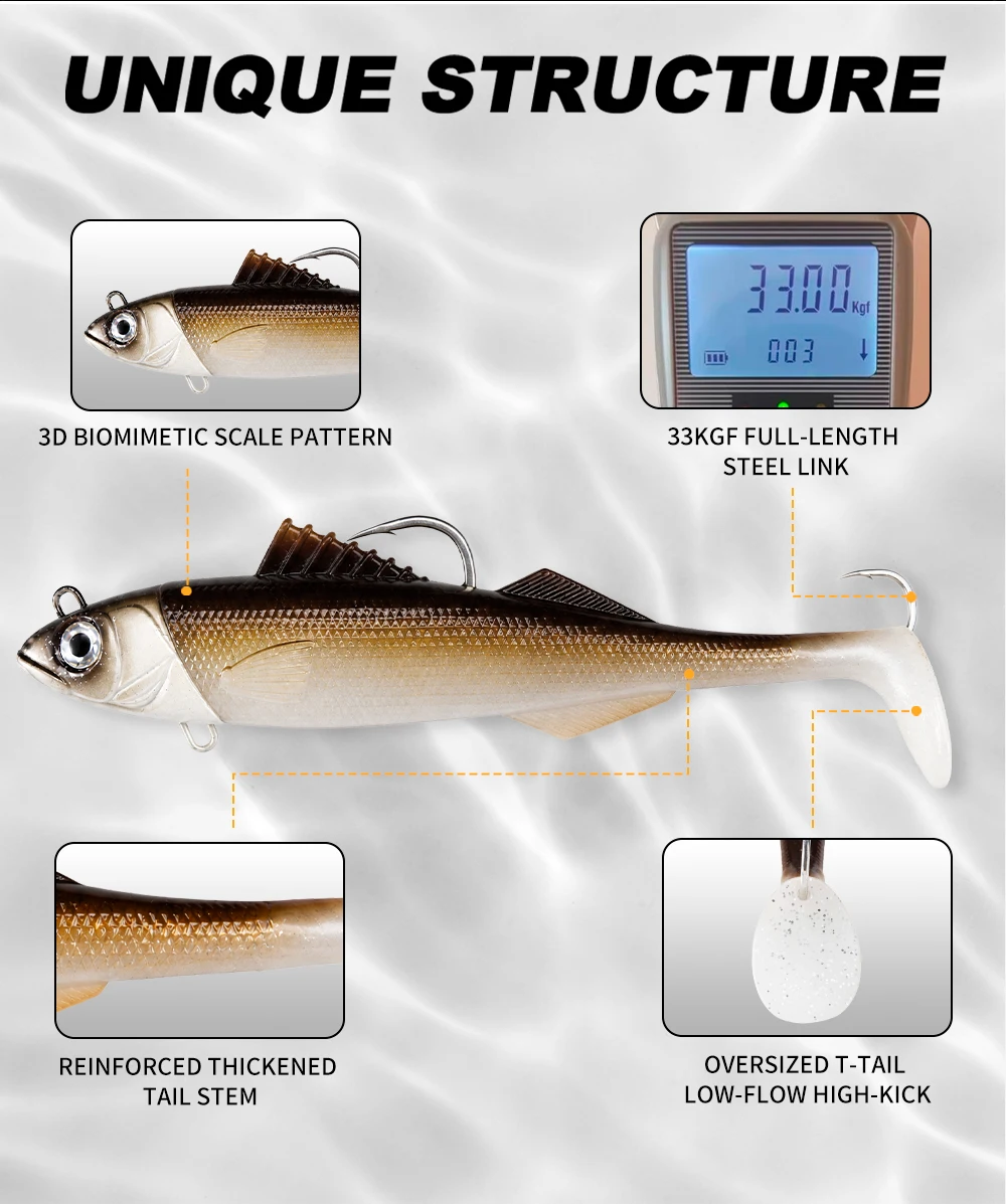 Montaje típico para swimbait