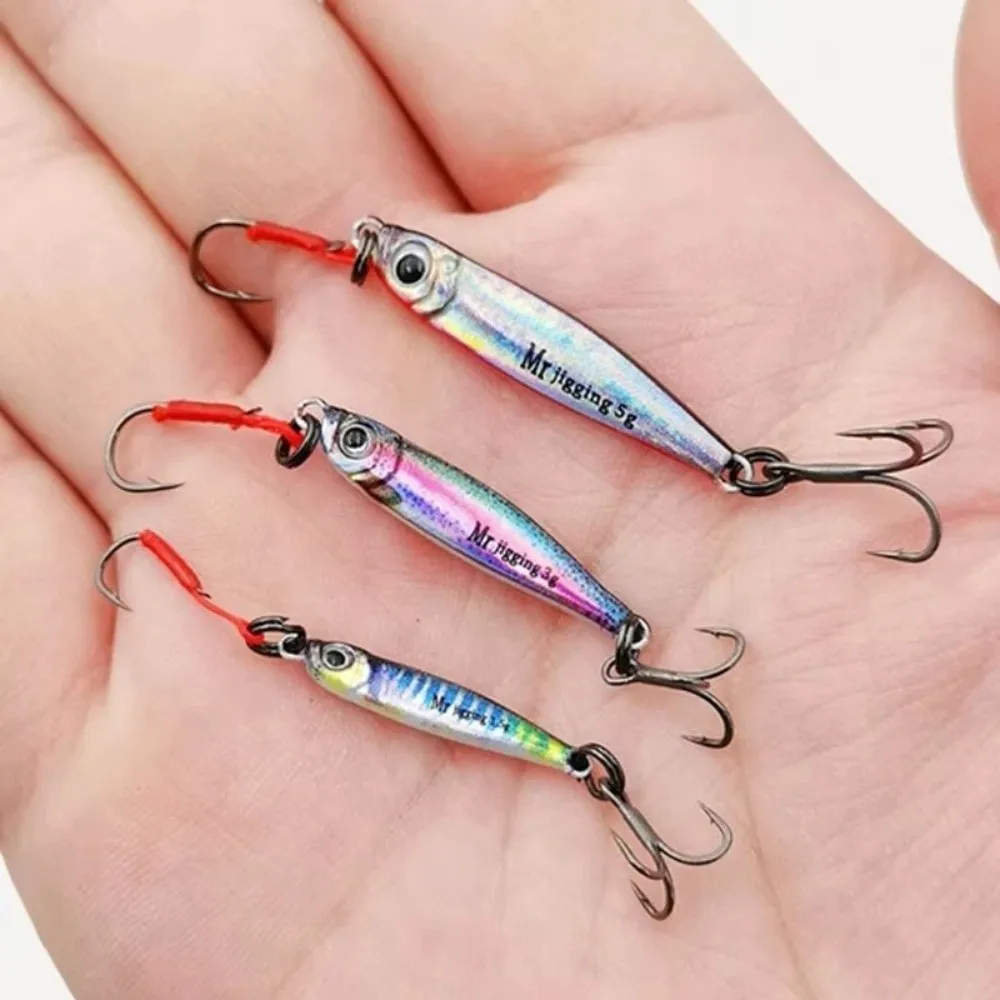 Señuelo micro jigging tipo cuchara biónica lentejuelas 3D - imagen 5