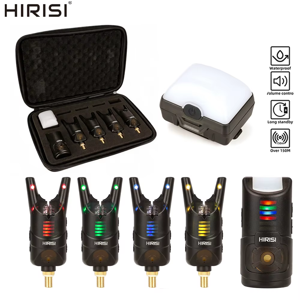 Hirisi S1A – Alarma de pesca para carpa impermeable con LED