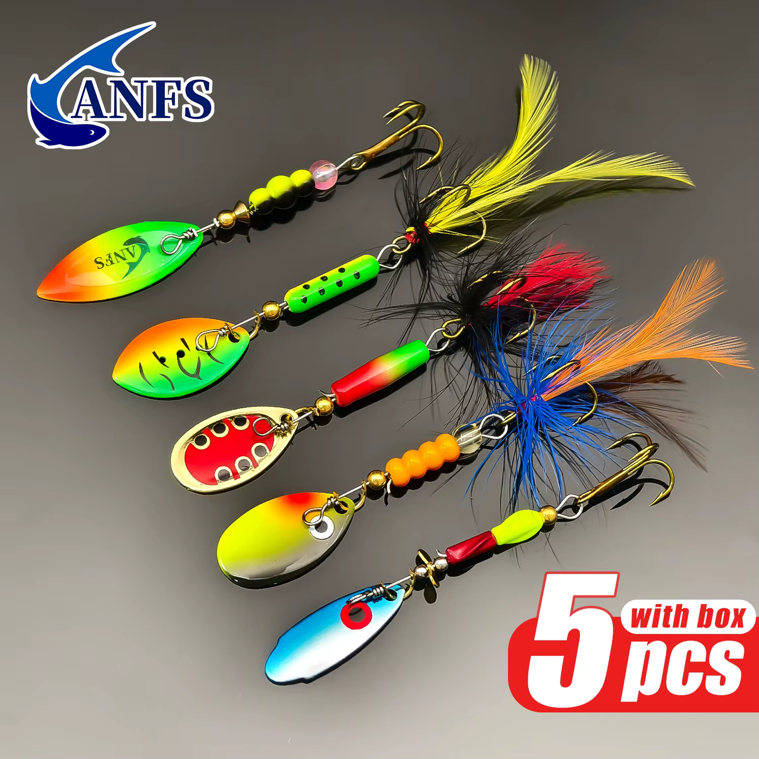 Cucharas Giratorias ANFS con Lentejuela y Anzuelo - imagen 2