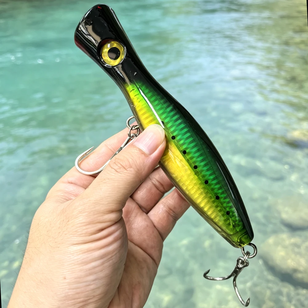 Popper flotante de superficie para pesca en agua salada, señuelo duro - imagen 2