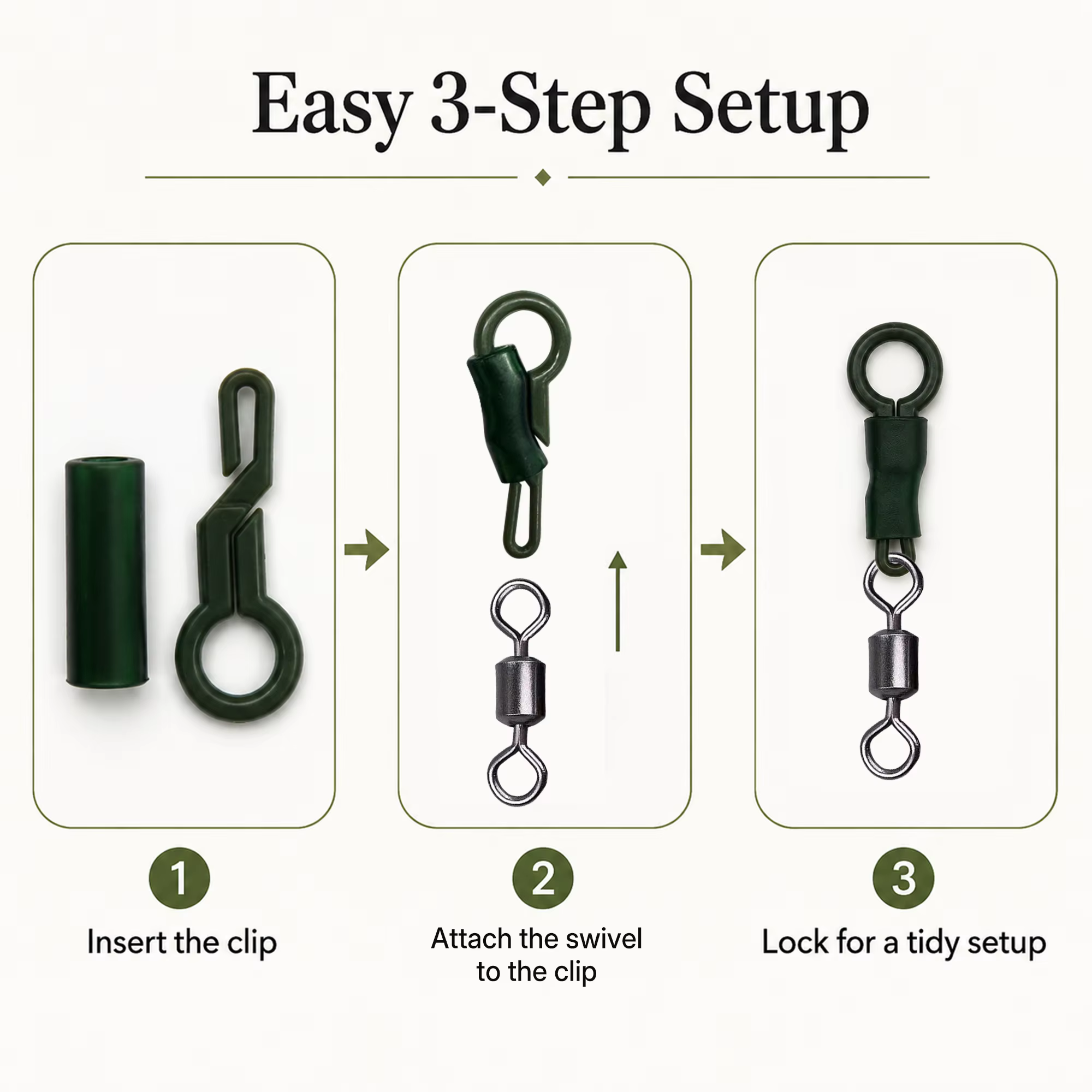9KM Clips de plomo para carpfishing anti-espanto - imagen 3