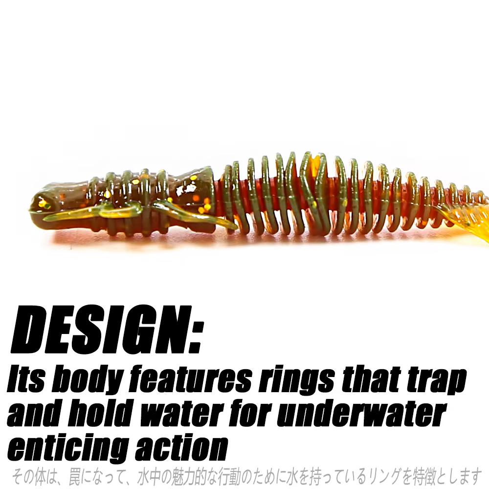 Cebo artificial PEAK Larva – Señuelo blando para lubina y carpa - imagen 5