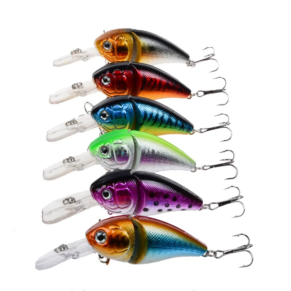 Señuelo Crankbait Minnow en acción