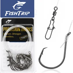 Anzuelos Pre-atados FishTrip para Pulpo – Acero alto carbono con giratorio