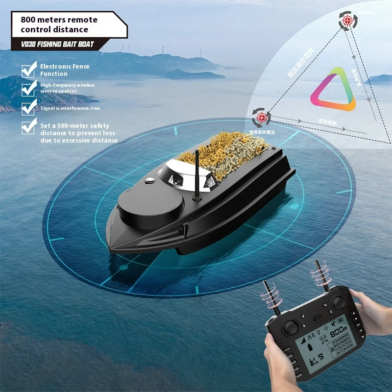 Barco con cebo GPS de corrección automática de ruta y crucero - imagen 2