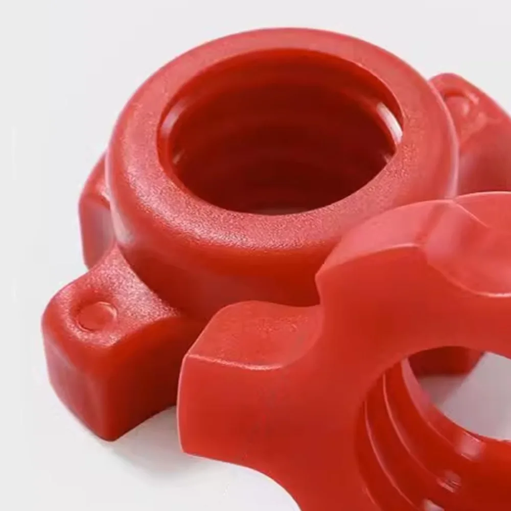 Detalle del material y acabado en rojo