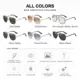 Gafas de sol UV400 montura metálica gran tamaño poligonales - imagen 5