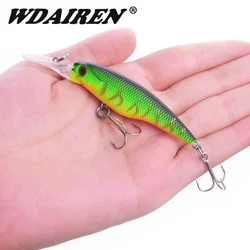 Crankbait realista 8cm 5,7g – Ojos 3D para lubina y carpa