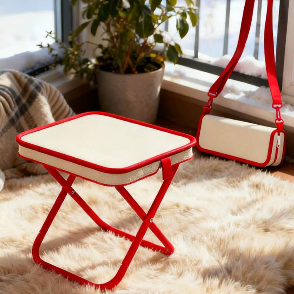 Silla de pesca portátil impermeable, soporta gran peso, con correa - imagen 5