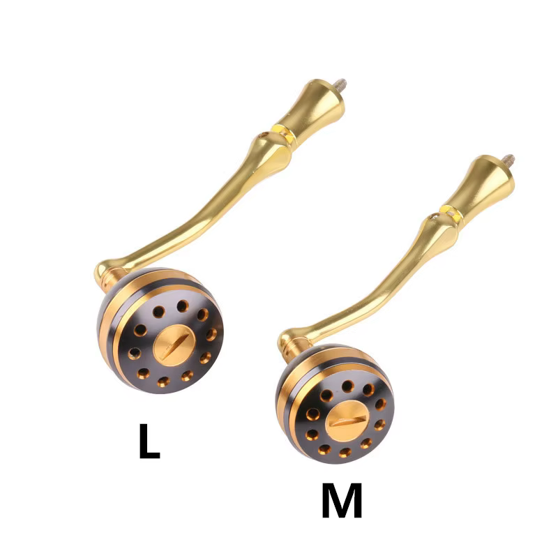 Mango carrete dorado rosa – Brazo basculante aluminio para pesca - imagen 2