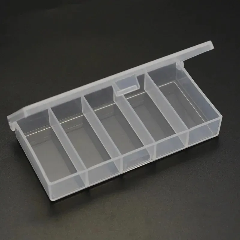 Caja organizadora de plástico para anzuelos y señuelos con celdas - imagen 2