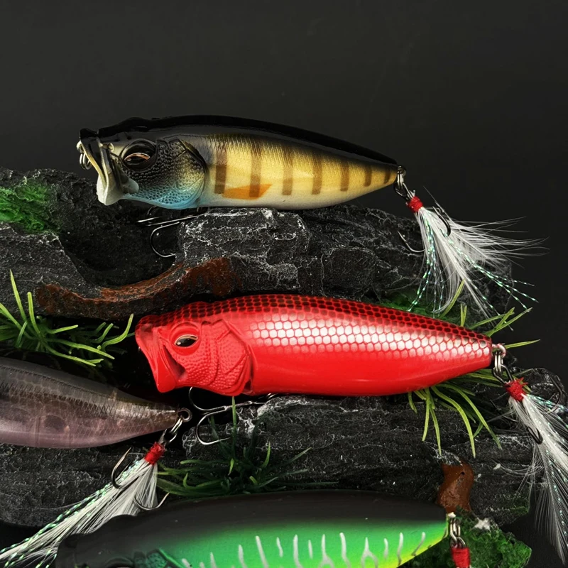 Señuelo Popper Flotante con anzuelo triple para lance largo - imagen 4