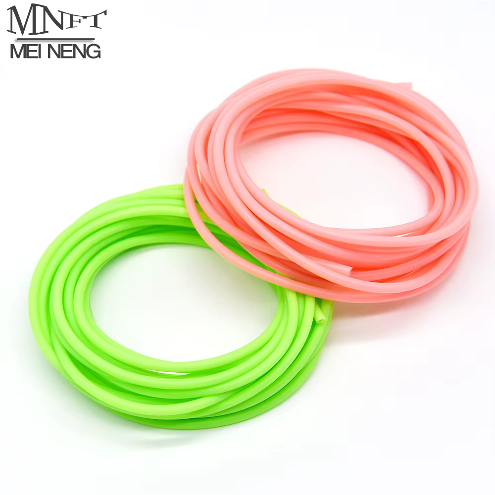 MNFT Tubo luminoso de silicona para pesca y vinilos - Verde/Rosa