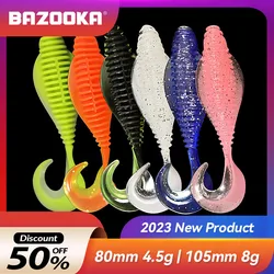 Bazooka Curl Tail Swimbait – Señuelo de silicona para lubina y trucha