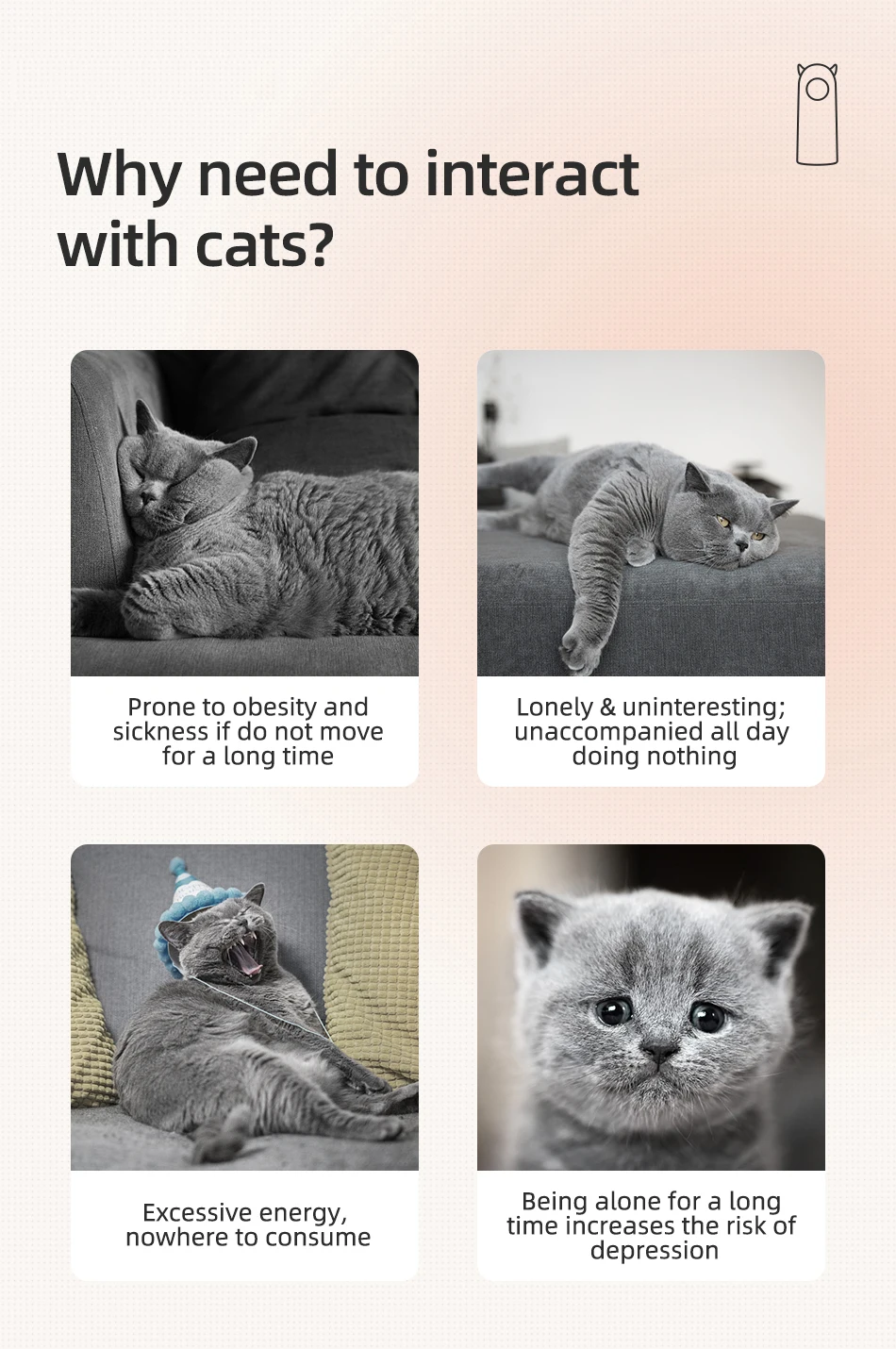 Láser automático para gatos