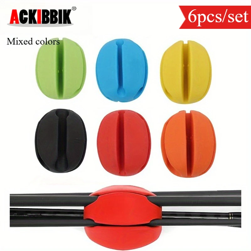 Soporte antideslizante de silicona con clip para cañas de pesca - imagen 3