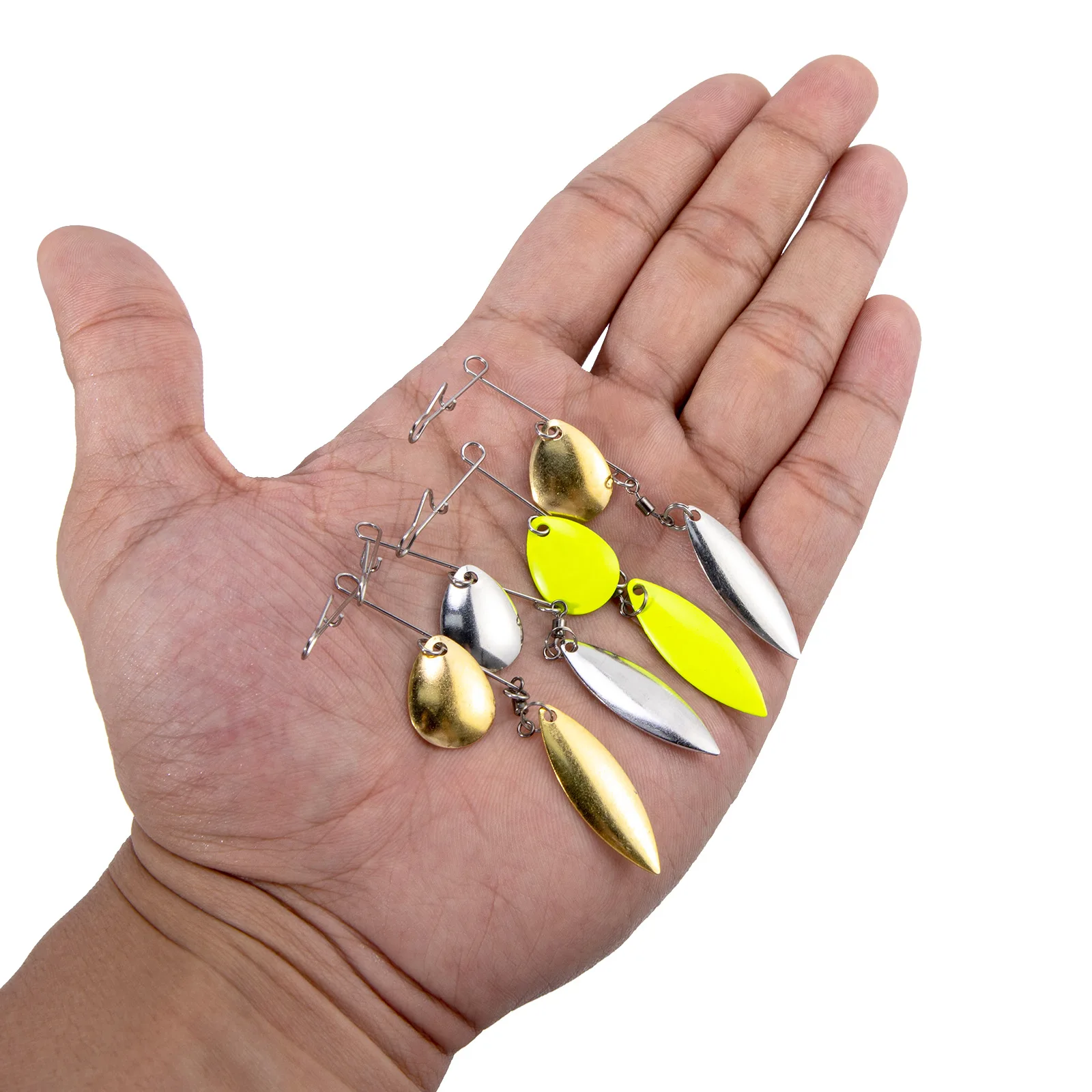 Spinnerbait con palas Colorado y sauce para bass y trucha - imagen 5
