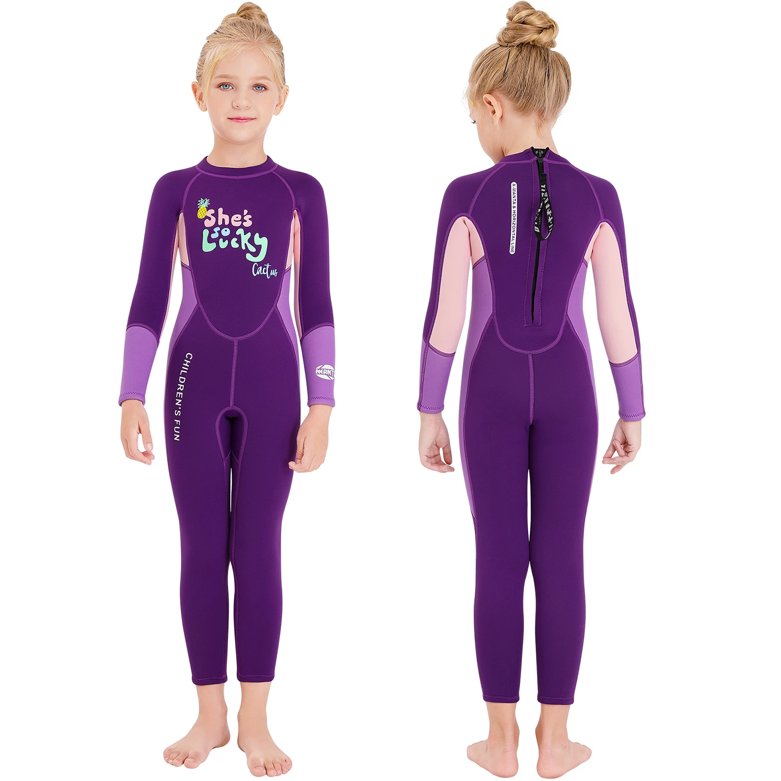 Traje de neopreno anti-UV manga larga infantil para surf y buceo - imagen 5
