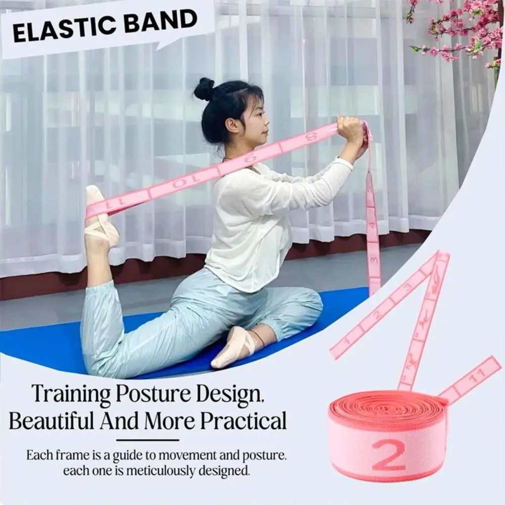 Banda elástica de yoga ajustable para estiramientos y danza