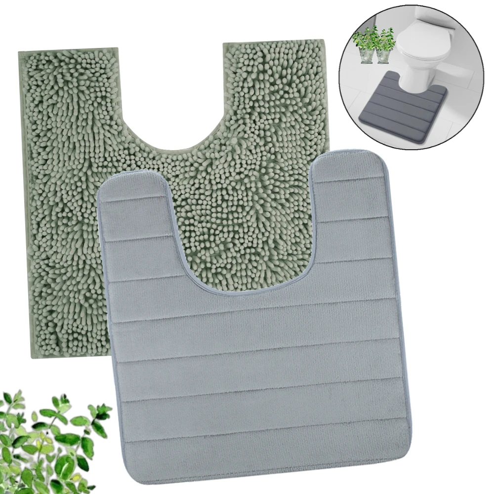 Alfombra antideslizante de baño en U – espuma viscoelástica absorbente