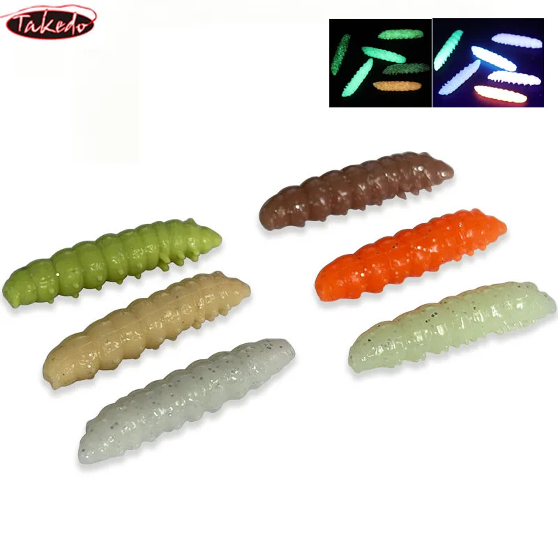 TAKEDO vinilo larva UV aromatizada realista para trucha y lubina - imagen 4