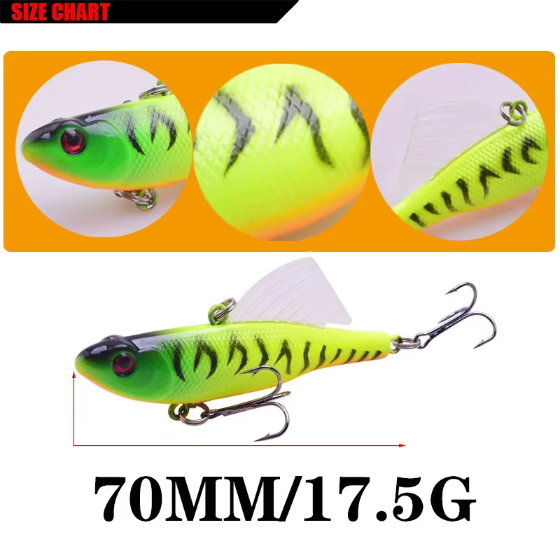 Señuelo VIB para pesca en hielo — cebo duro tipo pececillo - imagen 4