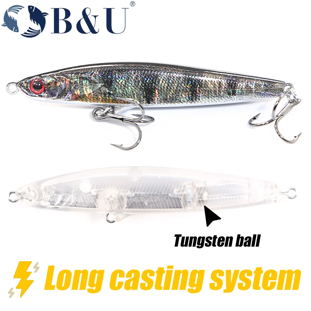 B&U Señuelo Jerk Hundidor 90mm para Lubina - imagen 2