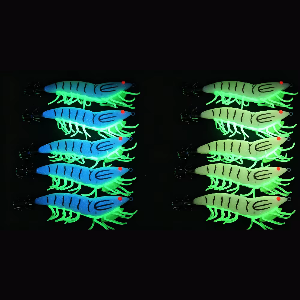Anzuelos brillantes Ackibbik para pesca nocturna