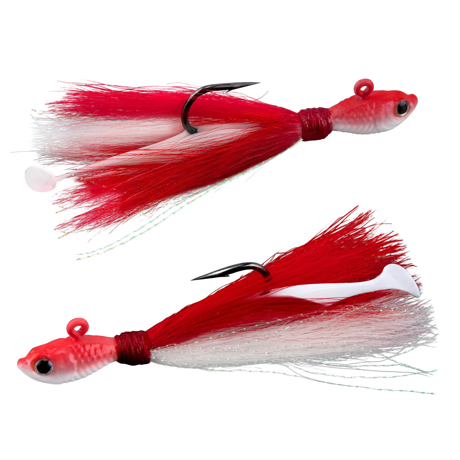 Señuelo Bucktail con cola de paleta y swimbait para surfcasting - imagen 2