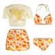 Conjunto bikini cintura alta con control de abdomen y falda sexy - imagen 5