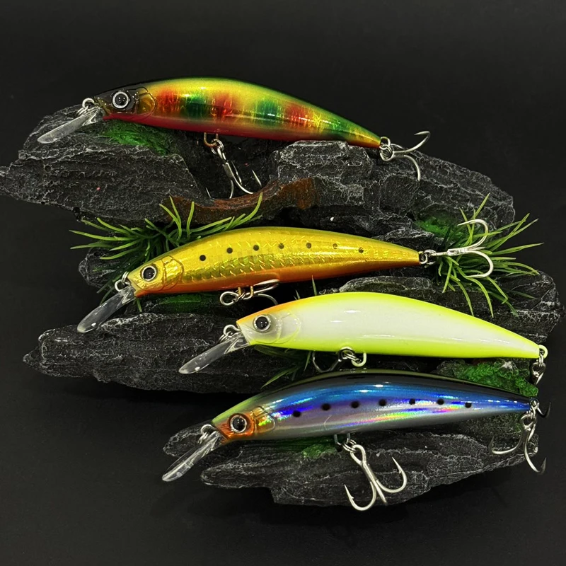 Señuelo Minnow hundimiento rápido wobbler jerkbait para lubina - imagen 4