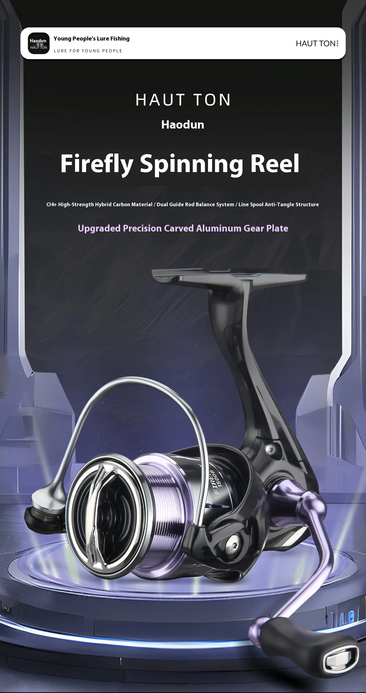 Carrete Hautton Firefly en uso