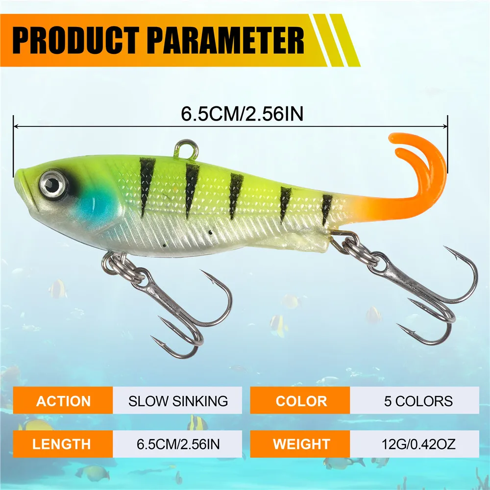 Señuelos blandos lubina con cabeza jig y swimbait para lucioperca - imagen 3