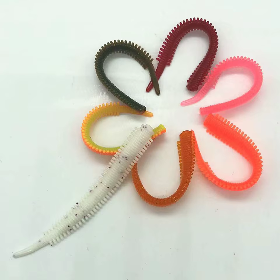 Señuelo de lombriz flotante 7,5 cm vinilo TPR para pesca en mar - imagen 3