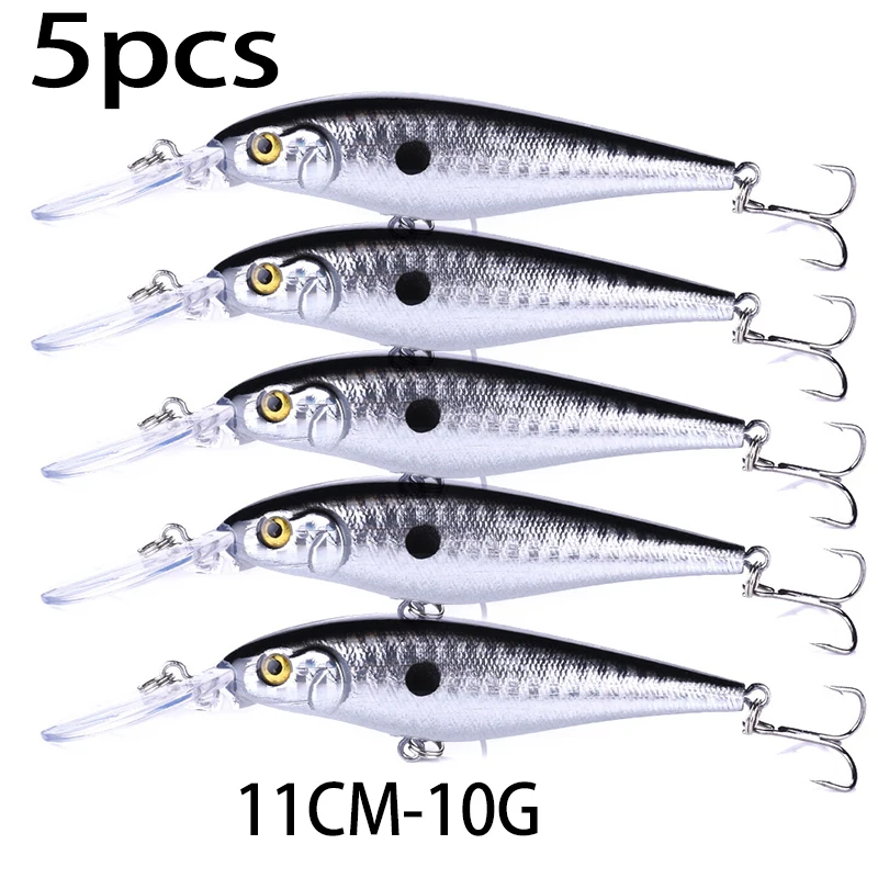 Señuelos Minnow de lengua larga para lubina y perca - imagen 4