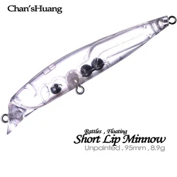 Chan's Huang 9,5 cm – Rattle Bait señuelo flotante labio corto