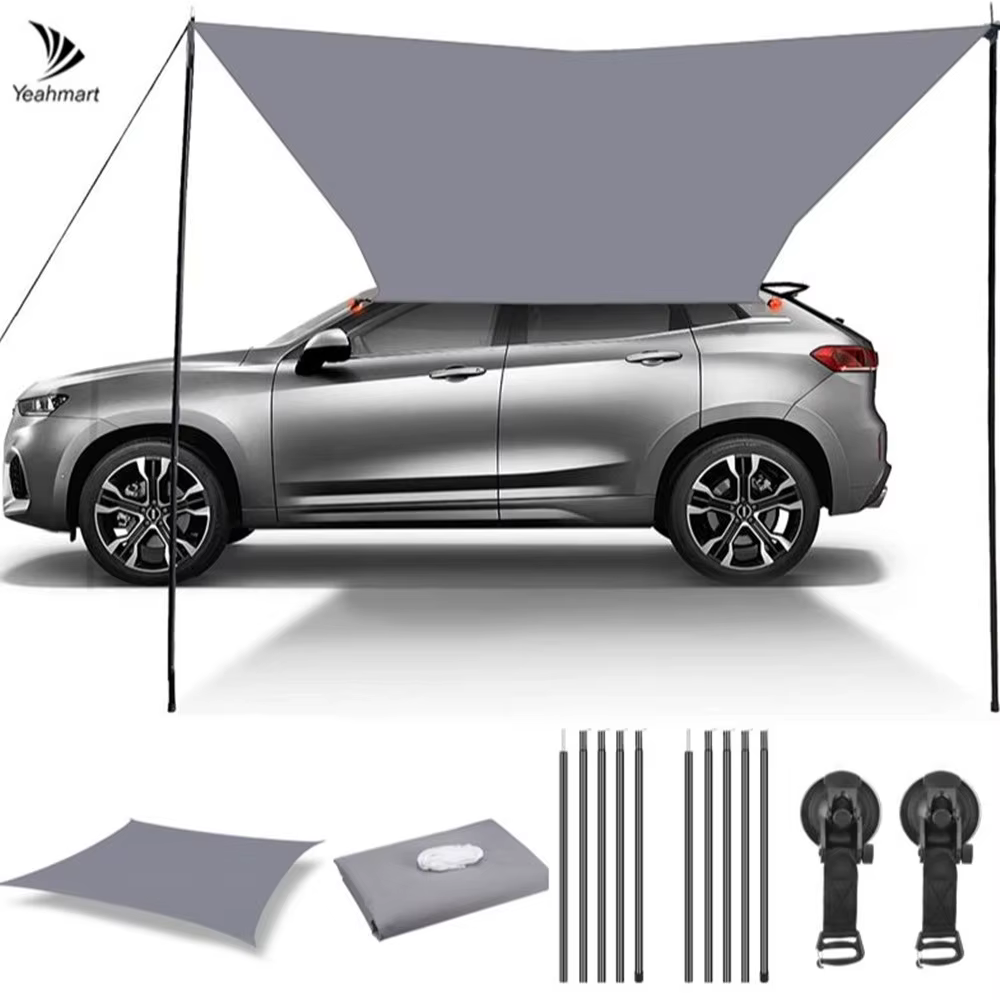 Toldo lateral para techo de coche – Impermeable y protección UV