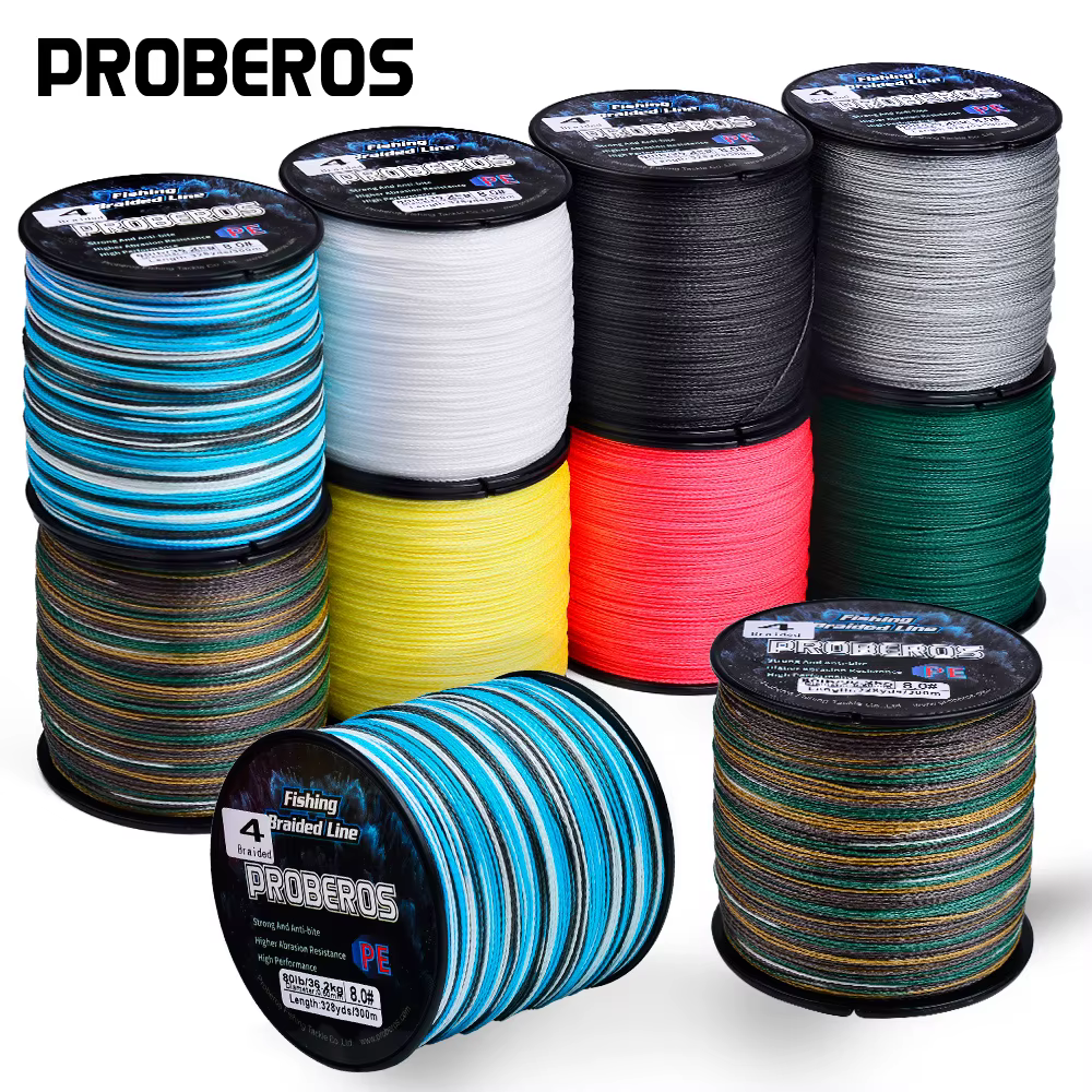 Sedal de pesca trenzado Proberos PE multifilamento 4 soportes 6-80lb - imagen 2