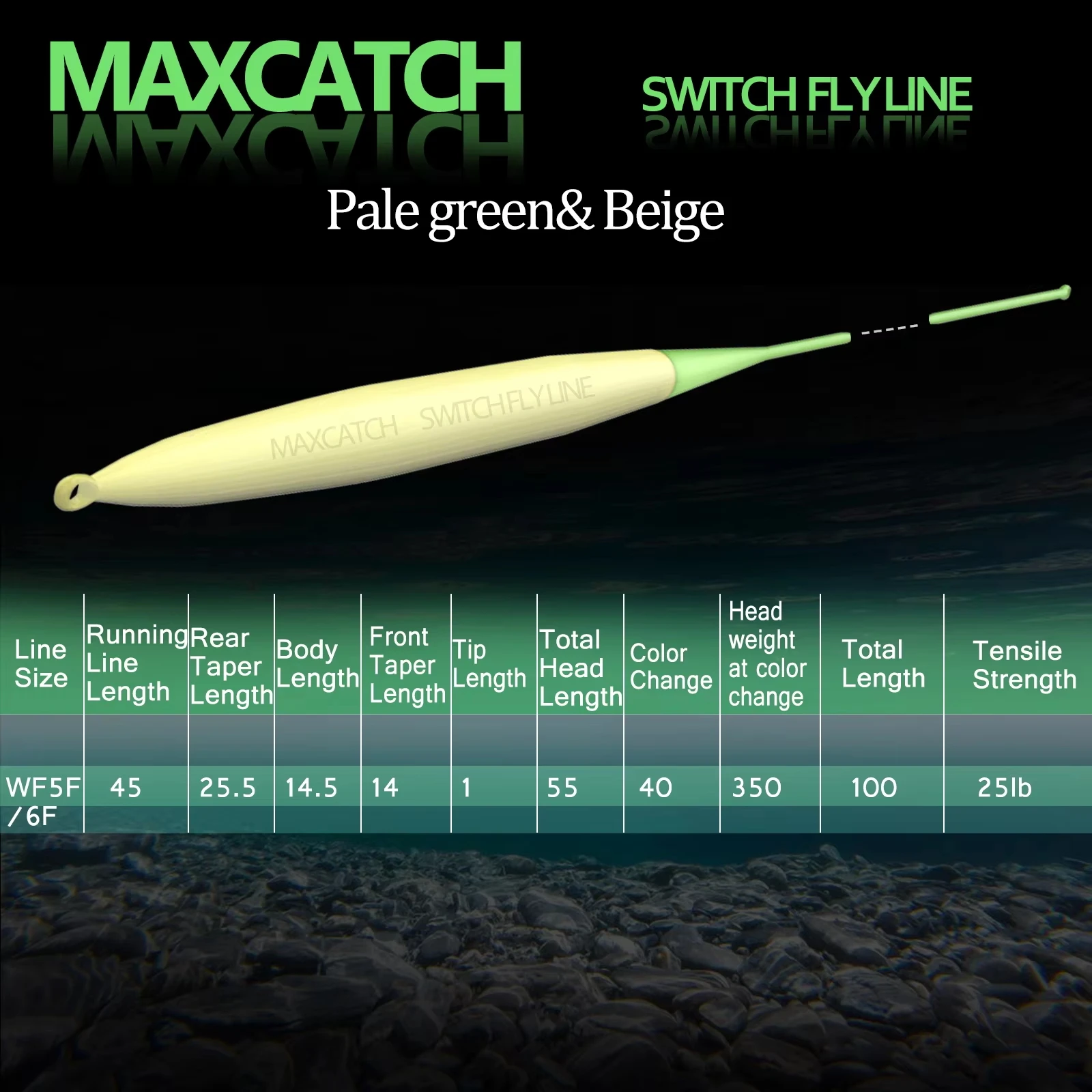Línea de pesca con mosca MAXCATCH Real Switch doble color WF4-8F - imagen 3