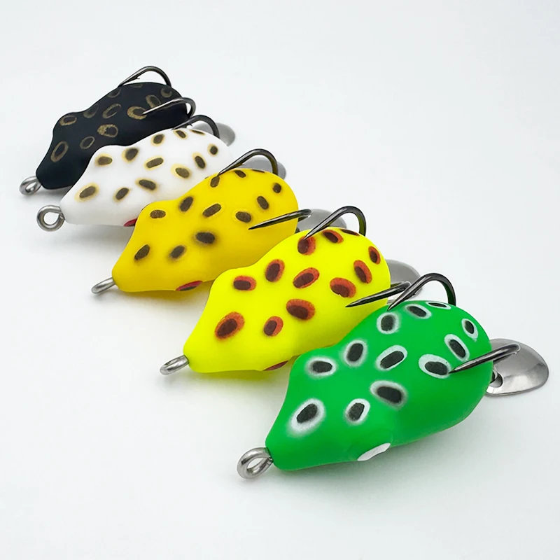 ShareShark señuelo rana doble anzuelo mini con cascabel