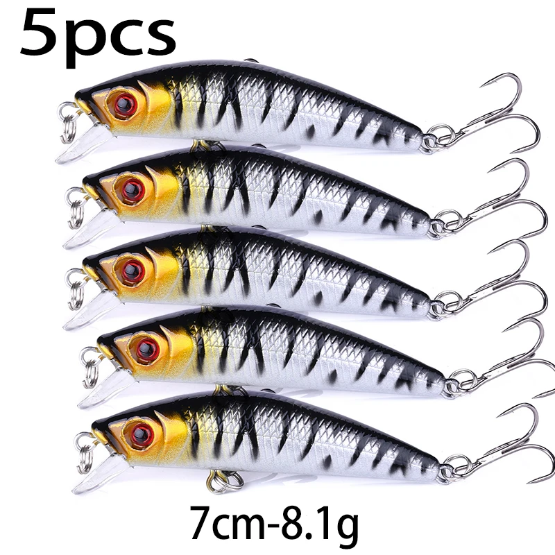 Señuelos Minnow de lengua larga para lubina y perca - imagen 2