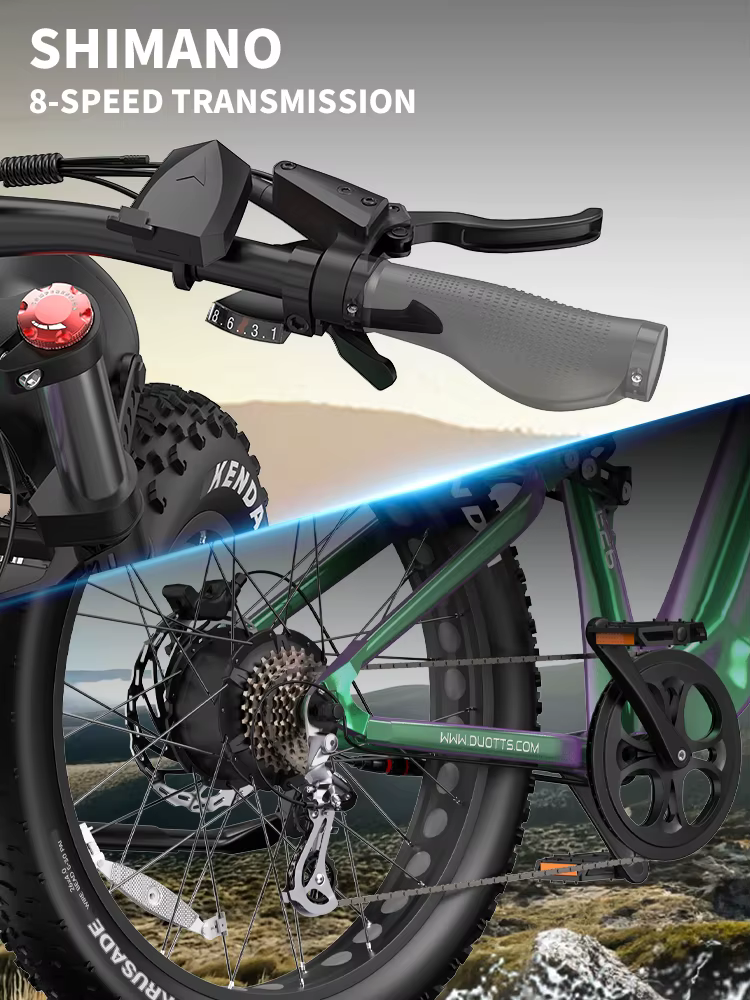 DUOTTS E26 Bicicleta Eléctrica – Neumáticos Gruesos Frenos Hidráulicos - imagen 5