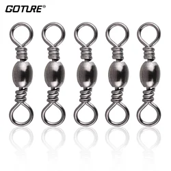 Goture anzuelos acero inoxidable con barril giratorio y snap para pesca giratoria 10-70 kg