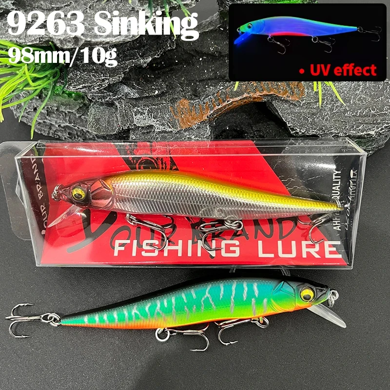 Señuelo Minnow Wobbler Swimbait hundible para trucha y lubina - imagen 3